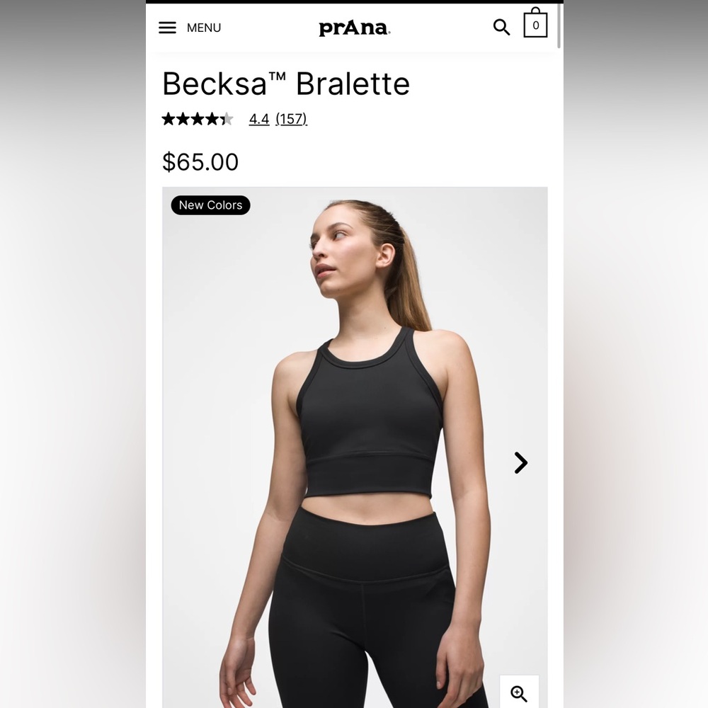 NWT- PRANA-‎ Becksa™ Bralette- Heathered Maroon- XL
